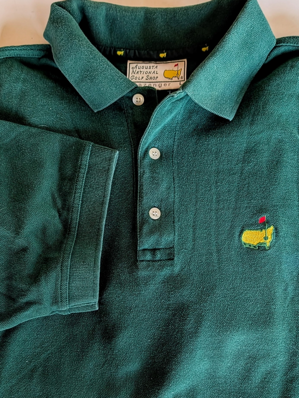 Masters Slazenger Vintage Polo From The Masters Pro Shop Mens Large
